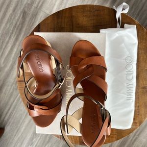 Jimmy Choo leather sandal